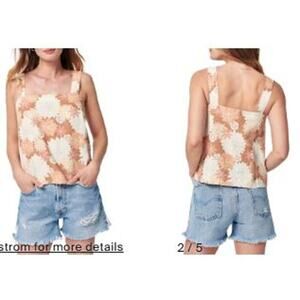 Faherty Summer Sands 100% Linen Tank, Med, NWT, Summer, Beach, Vacation
